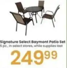 Albertsons Signature Select Baymont Patio Set offer