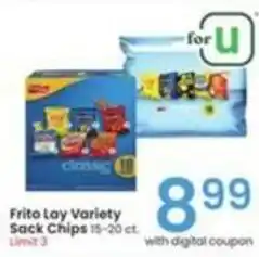 Albertsons Frito Lay Variety Sack Chips offer