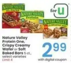 Albertsons Nature Valley Protein One, Crispy Creamy Water offer