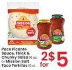 Albertsons Pace Picante Sauce and Thick & Chunky Salsa offer
