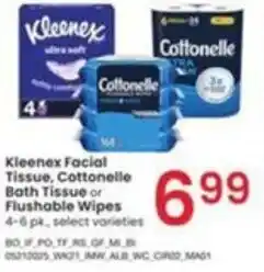 Albertsons Kleenex Facial Tissue and Cottonelle Bath Tissue offer