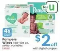 Albertsons Pampers Wipes offer