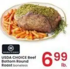 Albertsons USDA CHOICE Beef Bottom Round Roast boneless offer
