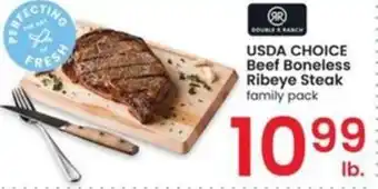 Albertsons USDA CHOICE Beef Boneless Ribeye Steak offer