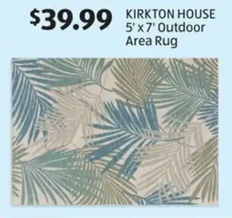 Aldi KIRKTON HOUSE 5' x 7' Outdoor Area Rug offer