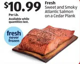 Aldi Fresh Sweet and Smoky Atlantic Salmon on a Cedar Plank offer