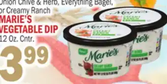 Bravo Supermarkets MARIE'S VEGETABLE DIP offer