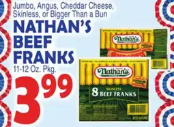 Bravo Supermarkets NATHAN'S BEEF FRANKS offer