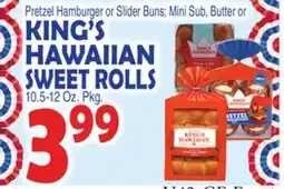 Bravo Supermarkets KING'S HAWAIIAN SWEET ROLLS offer