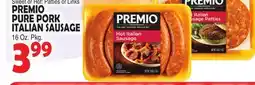 Bravo Supermarkets PREMIO PURE PORK ITALIAN SAUSAGE offer