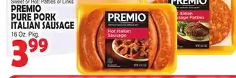 Bravo Supermarkets PREMIO PURE PORK ITALIAN SAUSAGE offer