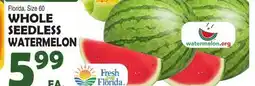 Bravo Supermarkets WHOLE SEEDLESS WATERMELON offer