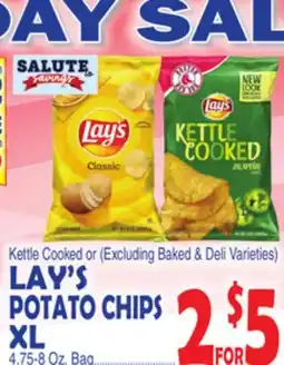 Bravo Supermarkets LAY'S POTATO CHIPS XL offer