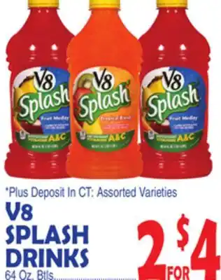 Bravo Supermarkets V8 SPLASH DRINKS offer