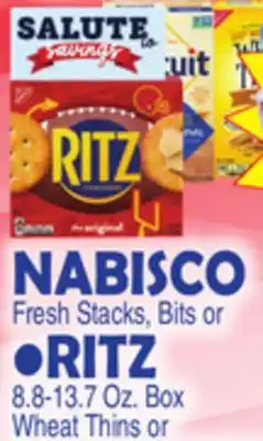 Bravo Supermarkets NABISCO RITZ 8.8-13.7 Oz. Box, TRISCUIT CRACKERS 7.1-8.5 Oz. Box offer