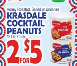 Bravo Supermarkets KRASDALE COCKTAIL PEANUTS offer