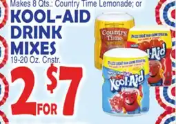 Bravo Supermarkets KOOL-AID DRINK MIXES 19-20 Oz. Cnstr offer
