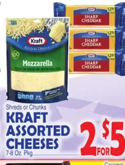 Bravo Supermarkets KRAFT ASSORTED CHEESES offer
