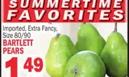 Bravo Supermarkets BARTLETT PEARS offer