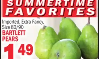 Bravo Supermarkets BARTLETT PEARS offer