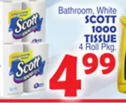 Bravo Supermarkets SCOTT 1000 TISSUE offer
