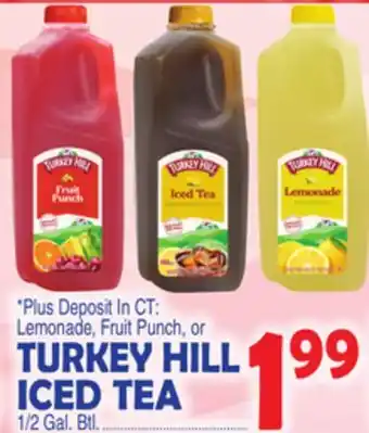 Bravo Supermarkets TURKEY HILL LEMONADE, FRUIT PUNCH, OR ICED TEA offer
