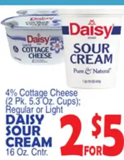 Bravo Supermarkets DAISY SOUR CREAM 16 Oz. Cntr offer