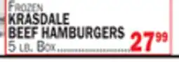 Bravo Supermarkets KRASDALE BEEF HAMBURGERS offer
