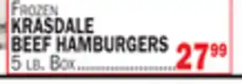 Bravo Supermarkets KRASDALE BEEF HAMBURGERS offer