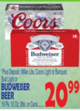 Bravo Supermarkets BUDWEISER BEER offer