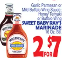Bravo Supermarkets SWEET BABY RAY'S MARINADE offer
