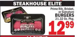 Bravo Supermarkets STEAKHOUSE ELITE BURGERS offer