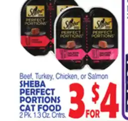 Bravo Supermarkets SHEBA PERFECT PORTIONS CAT FOOD offer