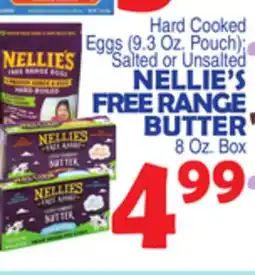 Bravo Supermarkets NELLIE'S FREE RANGE BUTTER 8 Oz. Box offer