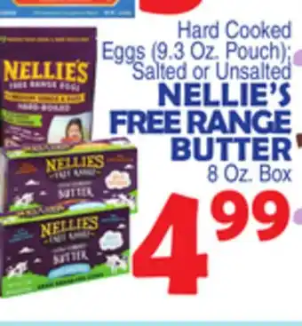Bravo Supermarkets NELLIE'S FREE RANGE BUTTER 8 Oz. Box offer