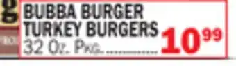 Bravo Supermarkets BUBBA BURGER TURKEY BURGERS offer