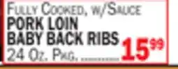 Bravo Supermarkets PORK LOIN BABY BACK RIBS offer
