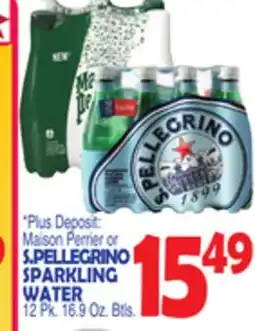 Bravo Supermarkets S. PELLEGRINO SPARKLING WATER offer