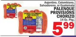 Bravo Supermarkets PALENQUE PROVISIONS CHORIZO offer