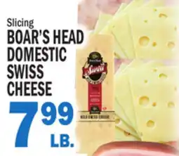 Bravo Supermarkets BOAR'S HEAD DOMESTIC SWISS CHEESE offer