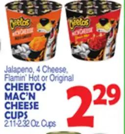 Bravo Supermarkets CHEETOS MAC'N CHEESE CUPS offer