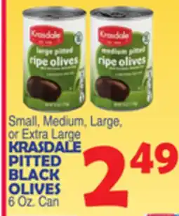 Bravo Supermarkets KRASDALE PITTED BLACK OLIVES offer