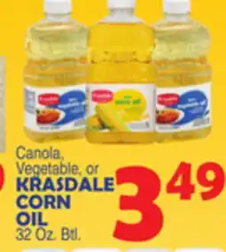 Bravo Supermarkets KRASDALE CORN OIL offer