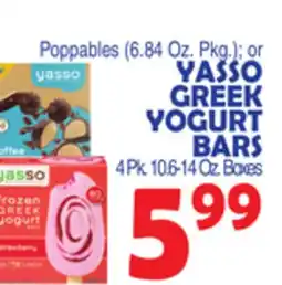 Bravo Supermarkets YASSO GREEK YOGURT BARS 4 Pk. 10.6-14 Oz. Boxes offer