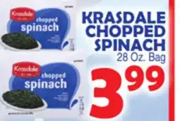 Bravo Supermarkets KRASDALE CHOPPED SPINACH offer