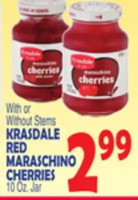 Bravo Supermarkets KRASDALE RED MARASCHINO CHERRIES offer