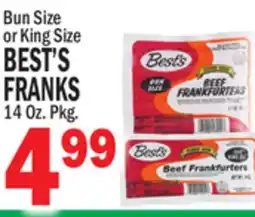 Bravo Supermarkets BEST'S FRANKS offer