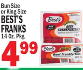Bravo Supermarkets BEST'S FRANKS offer