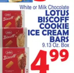 Bravo Supermarkets LOTUS BISCOFF COOKIE ICE CREAM BARS offer