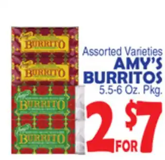 Bravo Supermarkets AMY'S BURRITOS offer